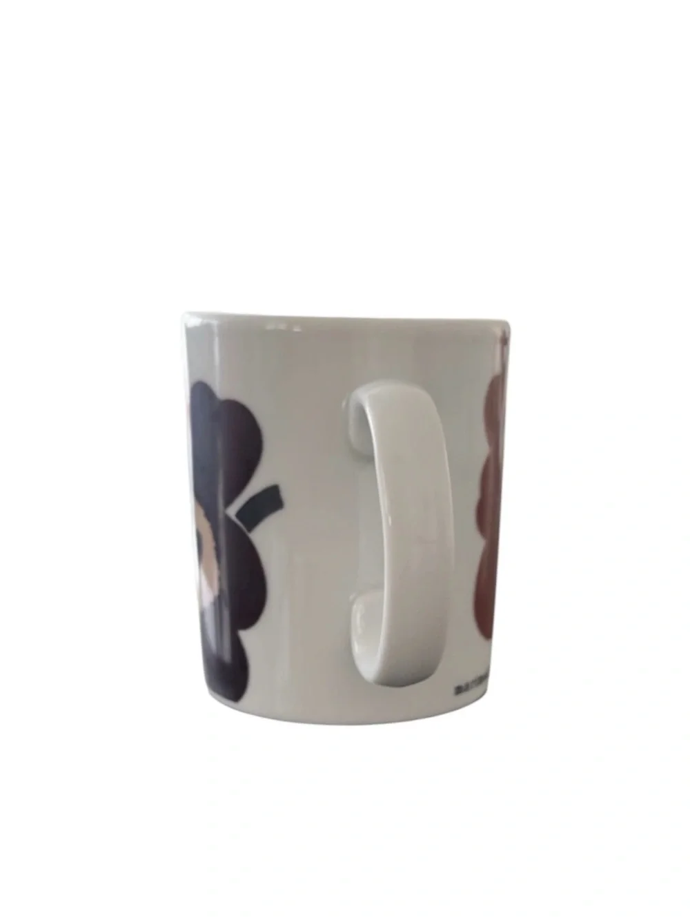 Marimekko Finland UNIKKO Brown Black Floral Coffee Tea Mug